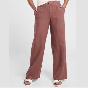 Athleta Cabo Linen Retreat Pant, Hearth Rose